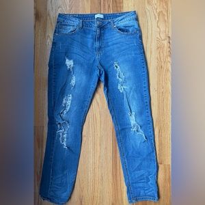 Altar’d State sz 29 Distressed Blue Denim Jeans